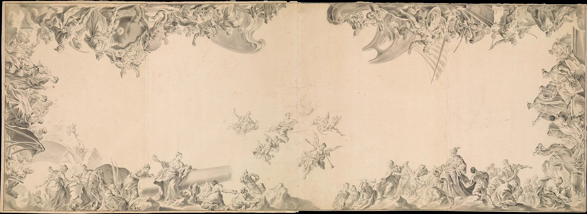 Le quattro parti del mondo - disegno per un cielo, Metropolitan Museum of Art